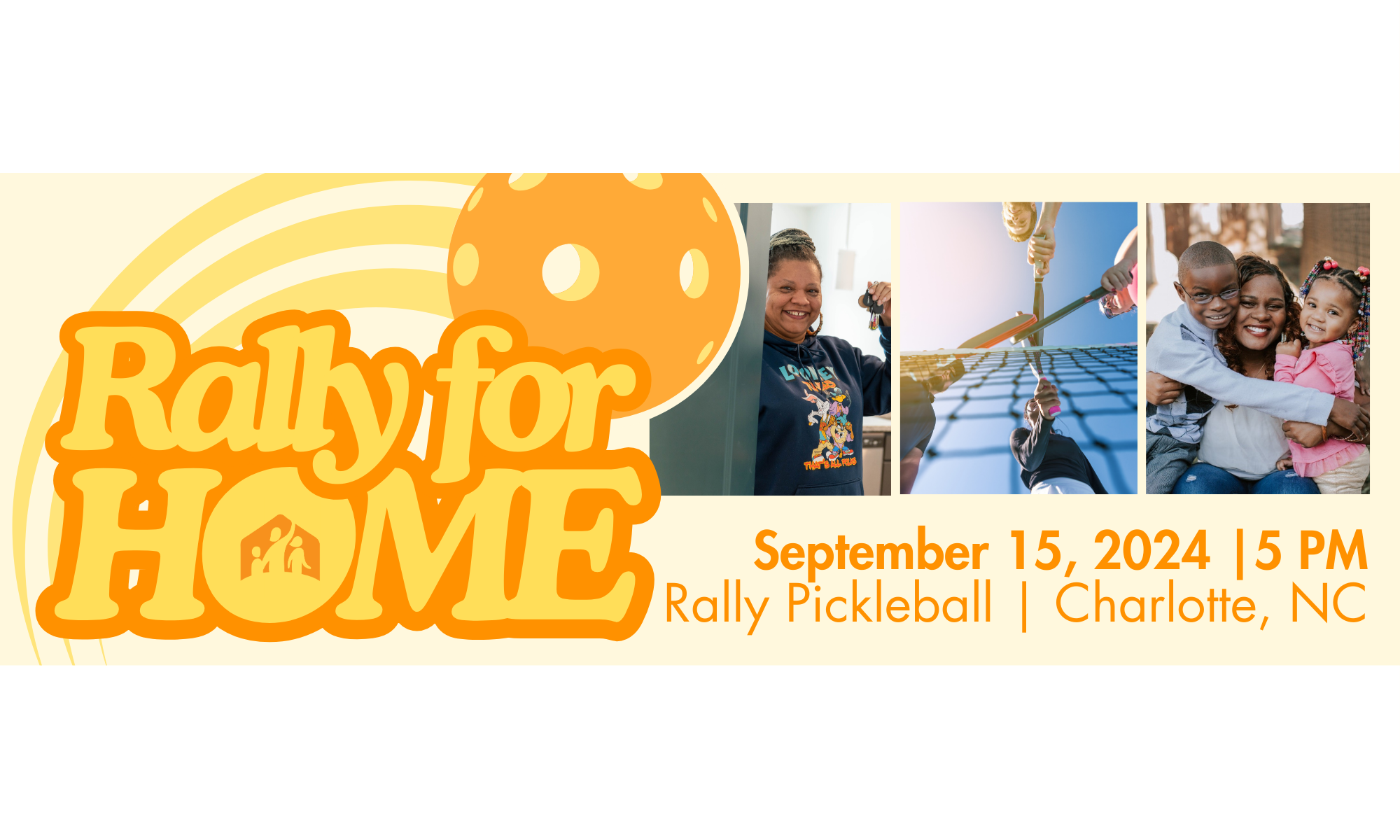 RALLY FOR HOME 2024 Pickleball Tournament background image