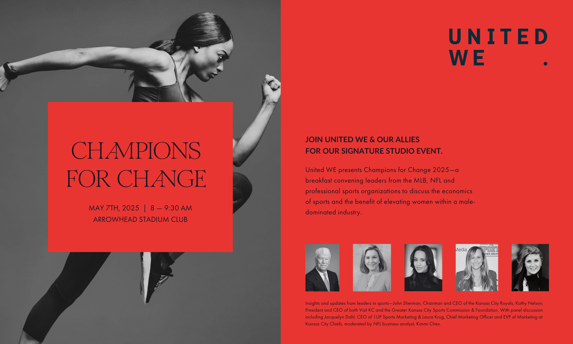 Champions for Change 2025: Sponsorships and Individual Tickets background image