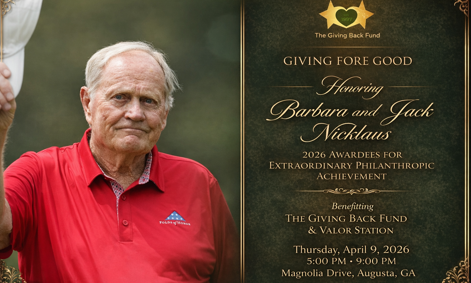 The Giving Back Fund Presents: Giving Fore Good  background image