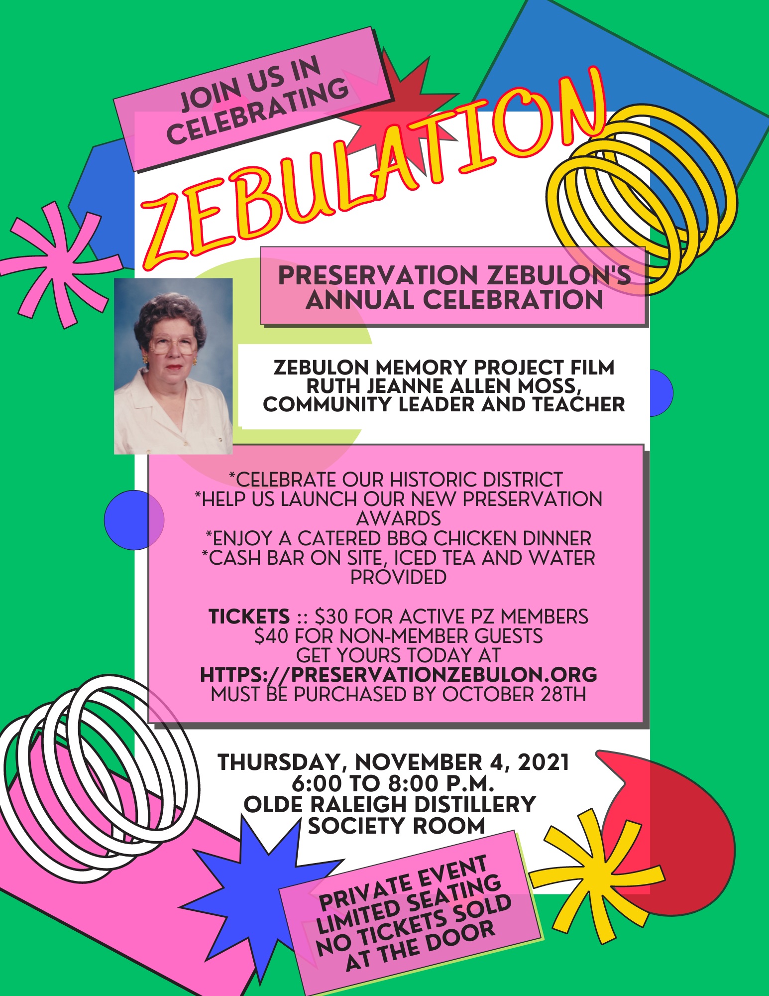 Zebulation 2021 Preservation Zebulon's Annual Celebration by