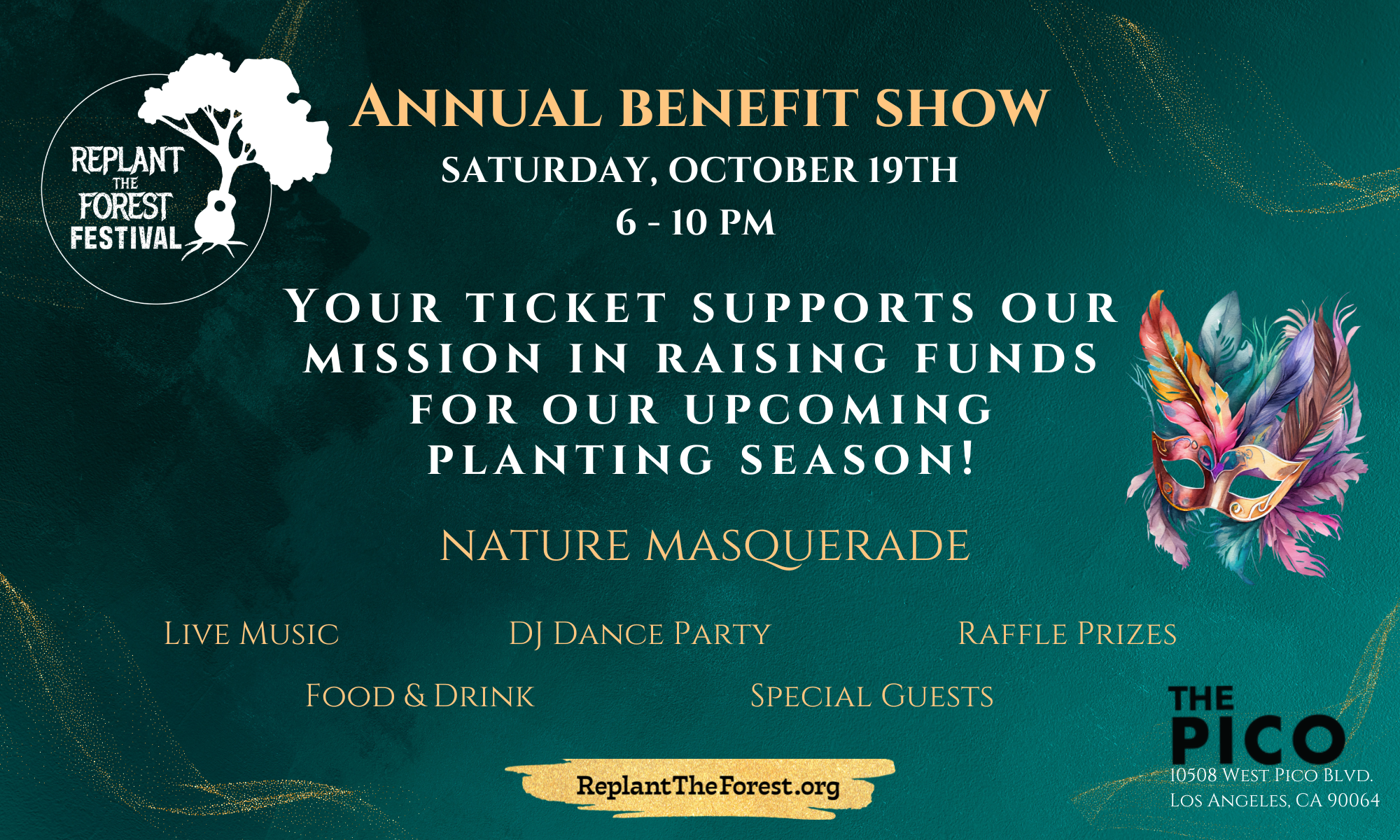 Replant the Forest Festival Benefit Show 10/19/24 background image