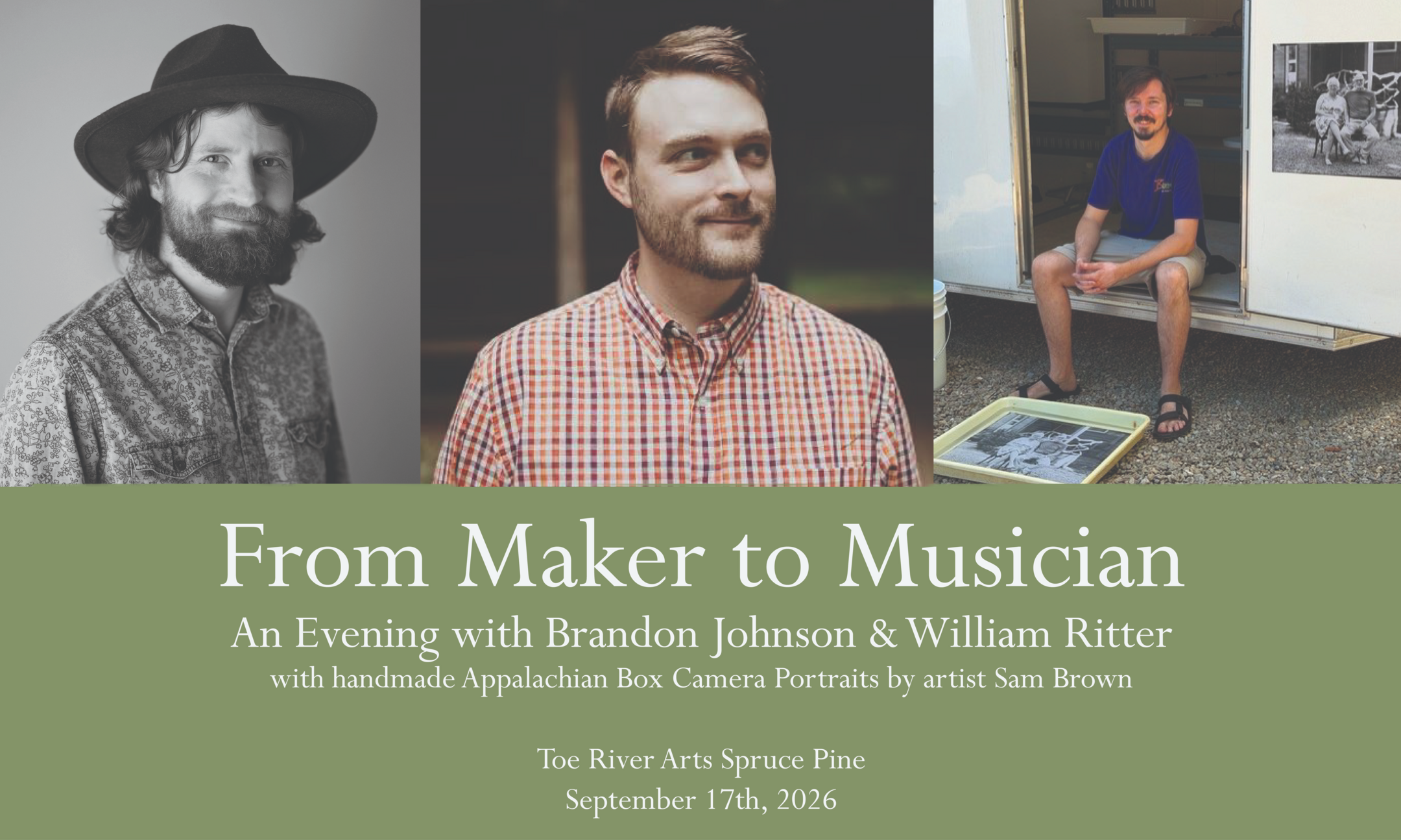 From Maker to Musician: An Evening with Brandon Johnson & William Ritter  background image