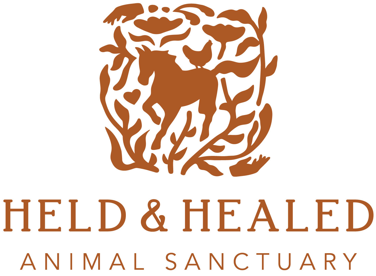 Held and Healed Animal Sanctuary logo