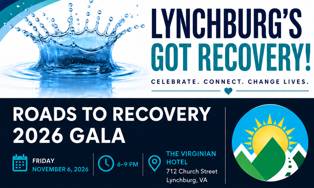 Roads to Recovery 2026 Gala: Lynchburg's Got Recovery! background image