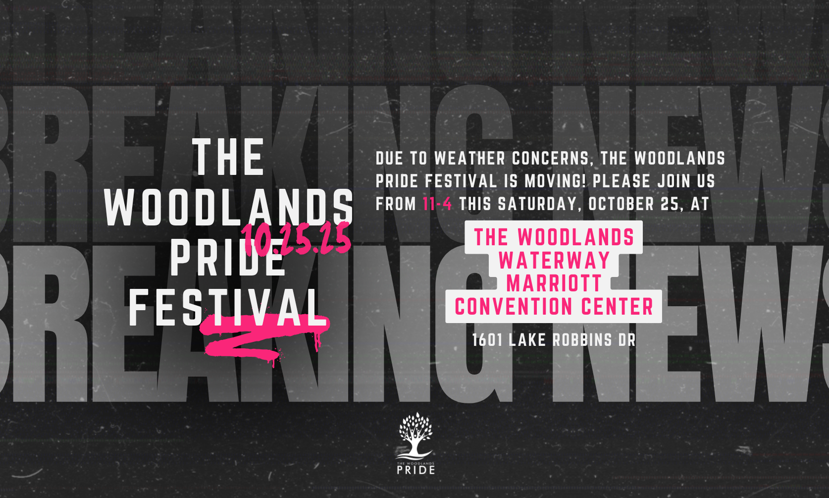 The Woodlands Pride Festival 2025 background image