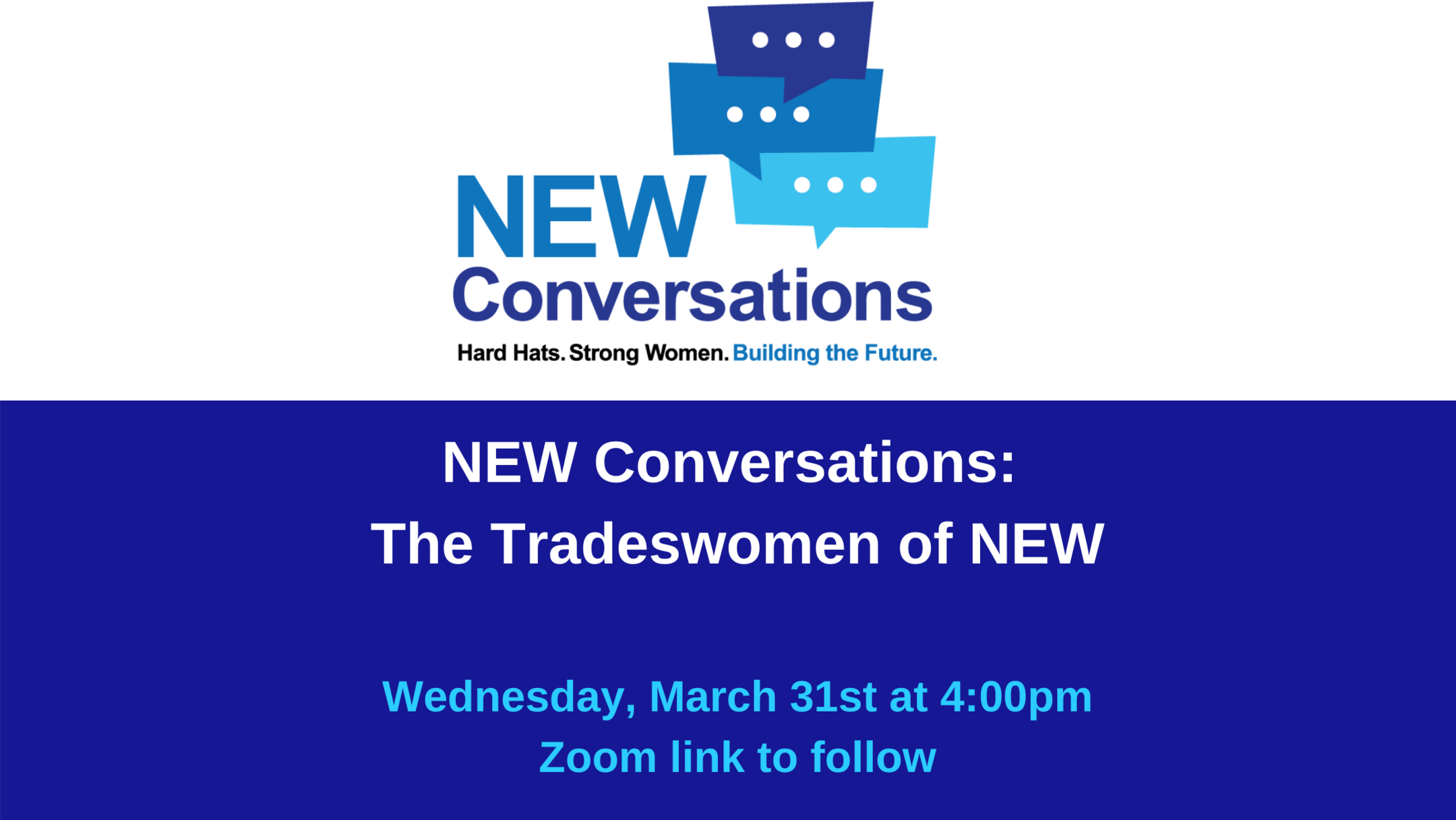 NEW Conversations: The Tradeswomen of NEW background image