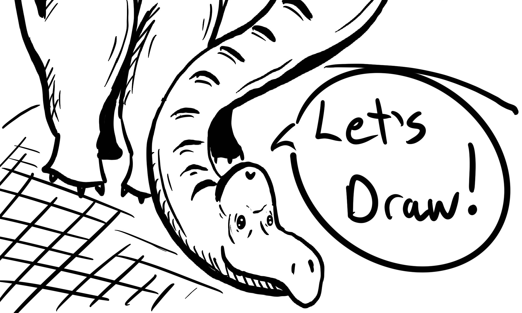 Young at Heart: Let's Draw....Dinosaurs! background image