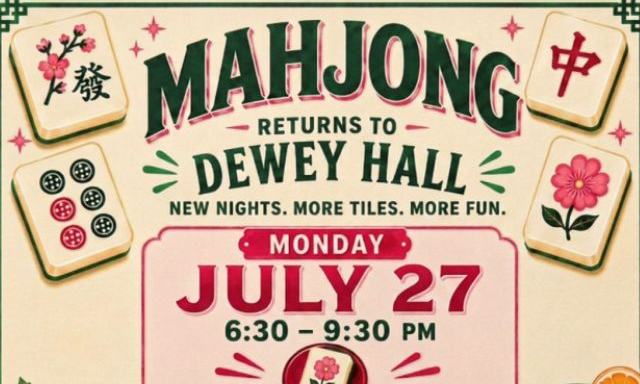 Dewey Hall Mahjong Night - Beginners and Novice Players background image