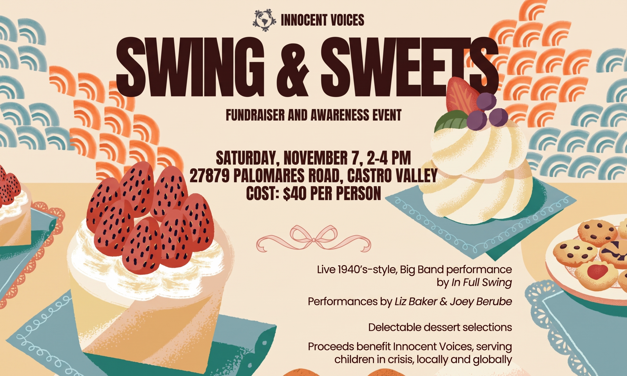 2026 "SWING & SWEETS" Big Band Benefit Concert background image