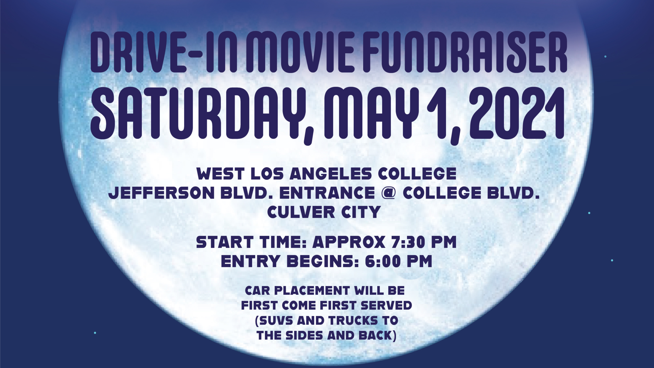 Drivein Movie Fundraiser by Culver City Education Foundation