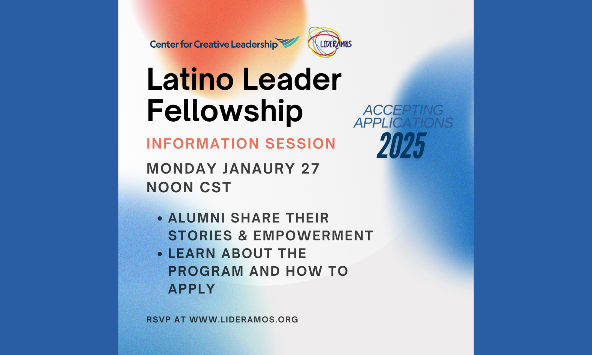 2025 CCL Latino Leader Fellow Info Session background image