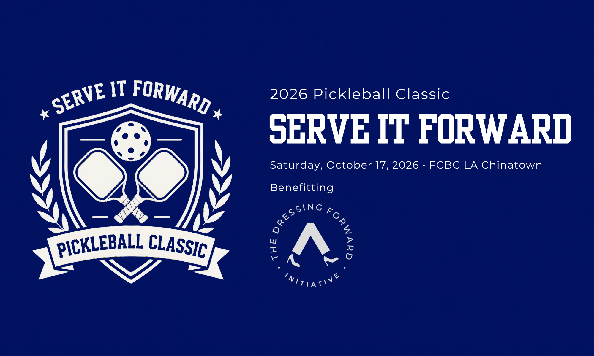2026 Serve it Forward Pickleball Classic background image