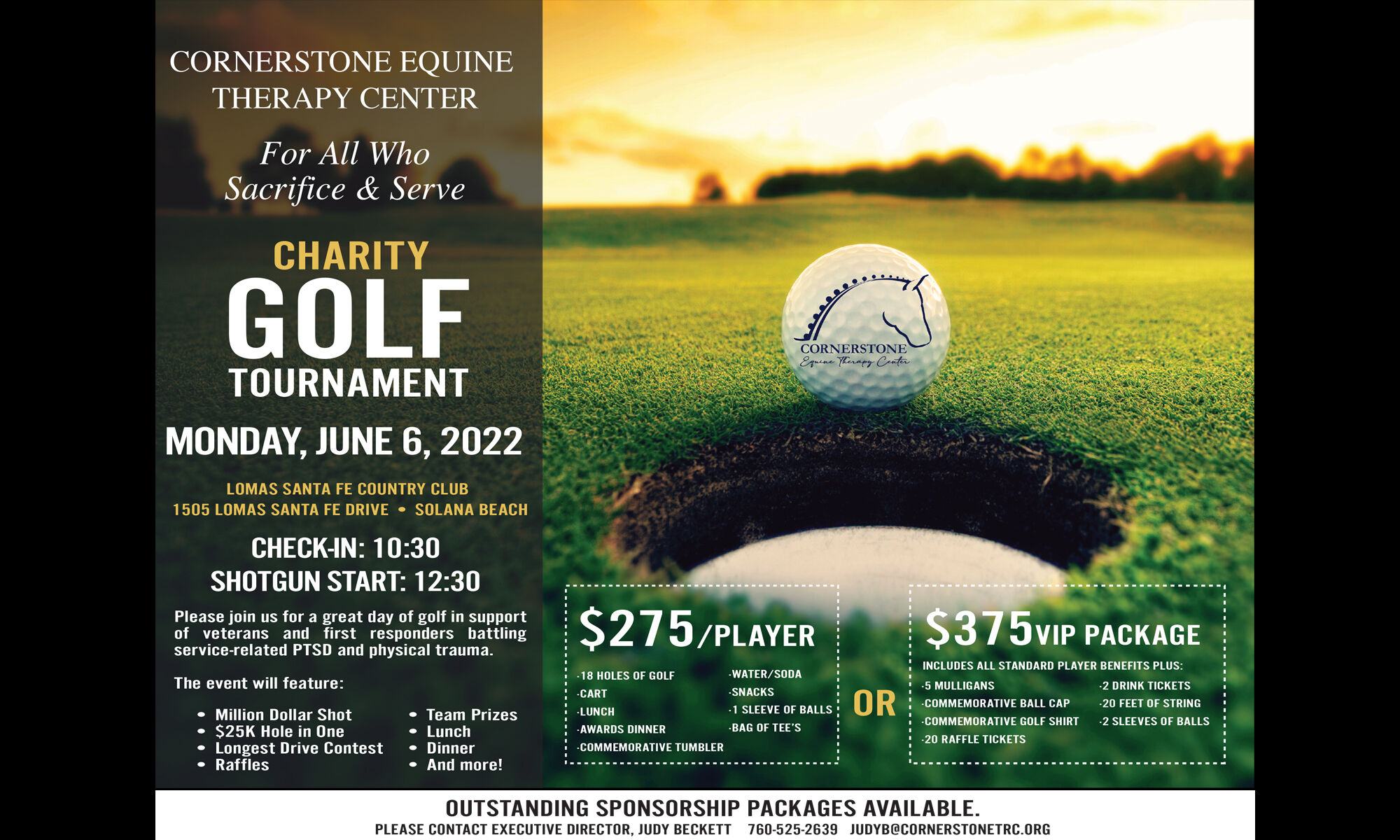 Cornerstone Equine Therapy Charity Golf TournamentFor All Who