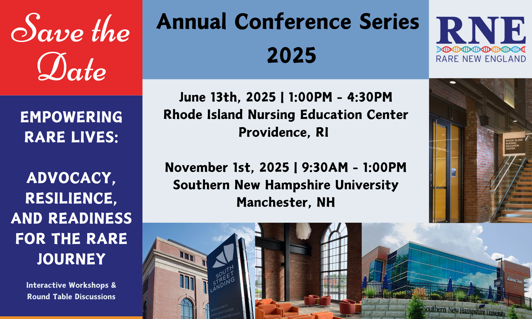 RNE 2025 Annual Conference Series Rhode Island - Empowering Rare Lives: Advocacy, Resilience, and Readiness for the Rare Journey background image
