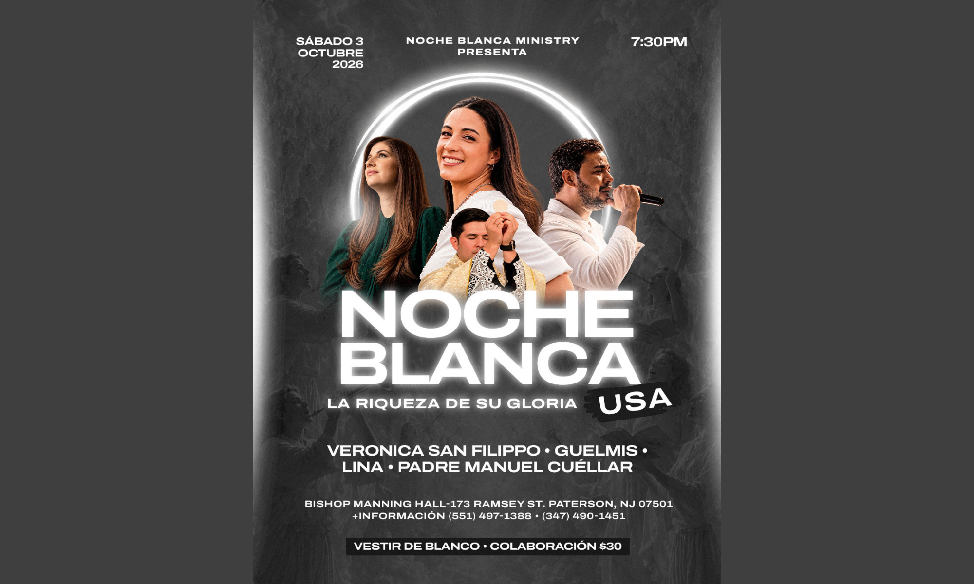 Noche Blanca - La Riqueza de Su Gloria background image