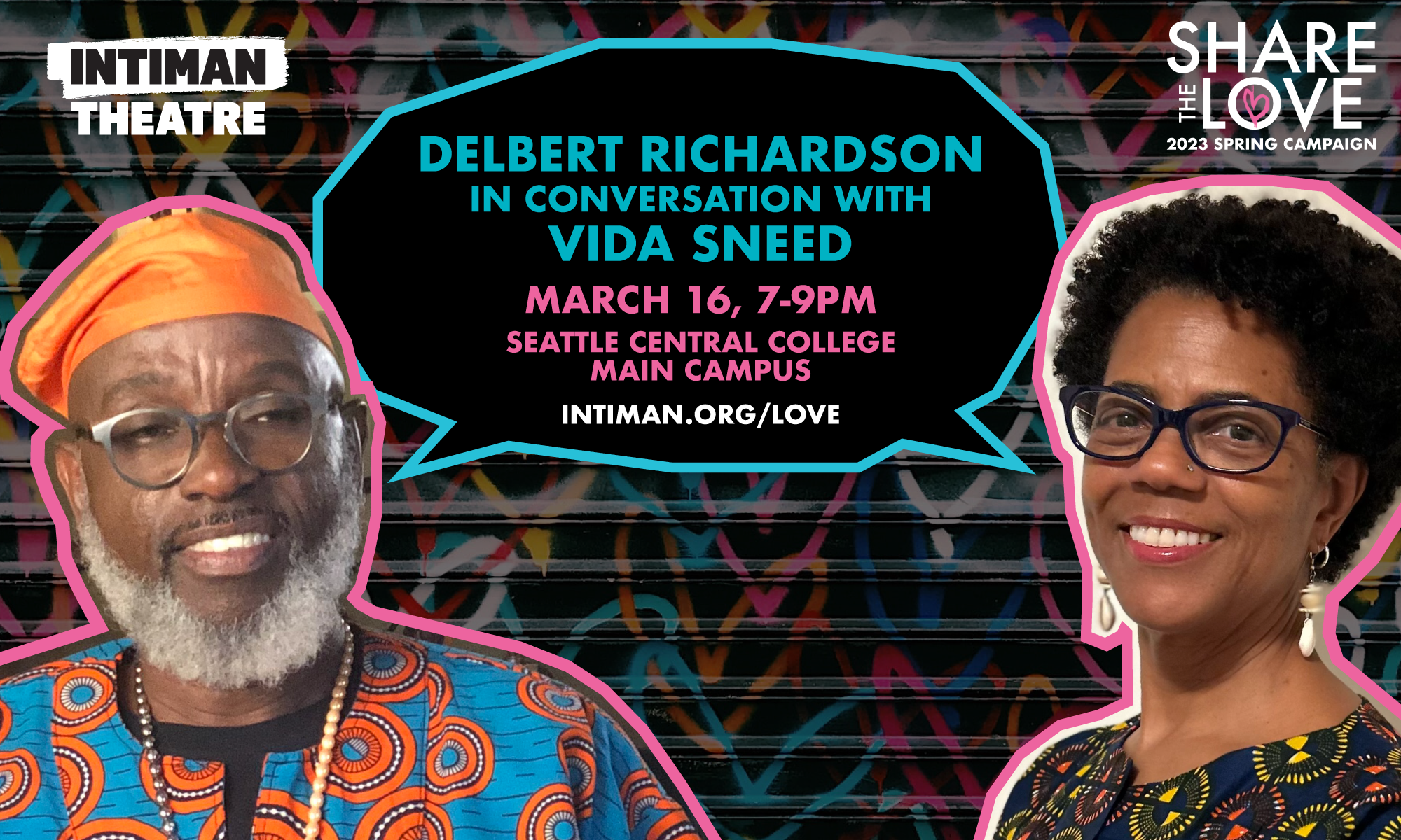 Delbert Richardson in conversation with Vida Sneed background image