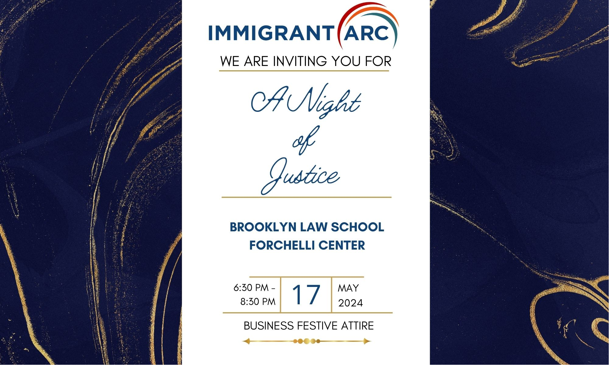 I-ARC's 'Night of Justice' Benefit background image