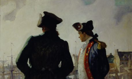 November Art du Jour: On the Sea Wall with John Paul Jones background image