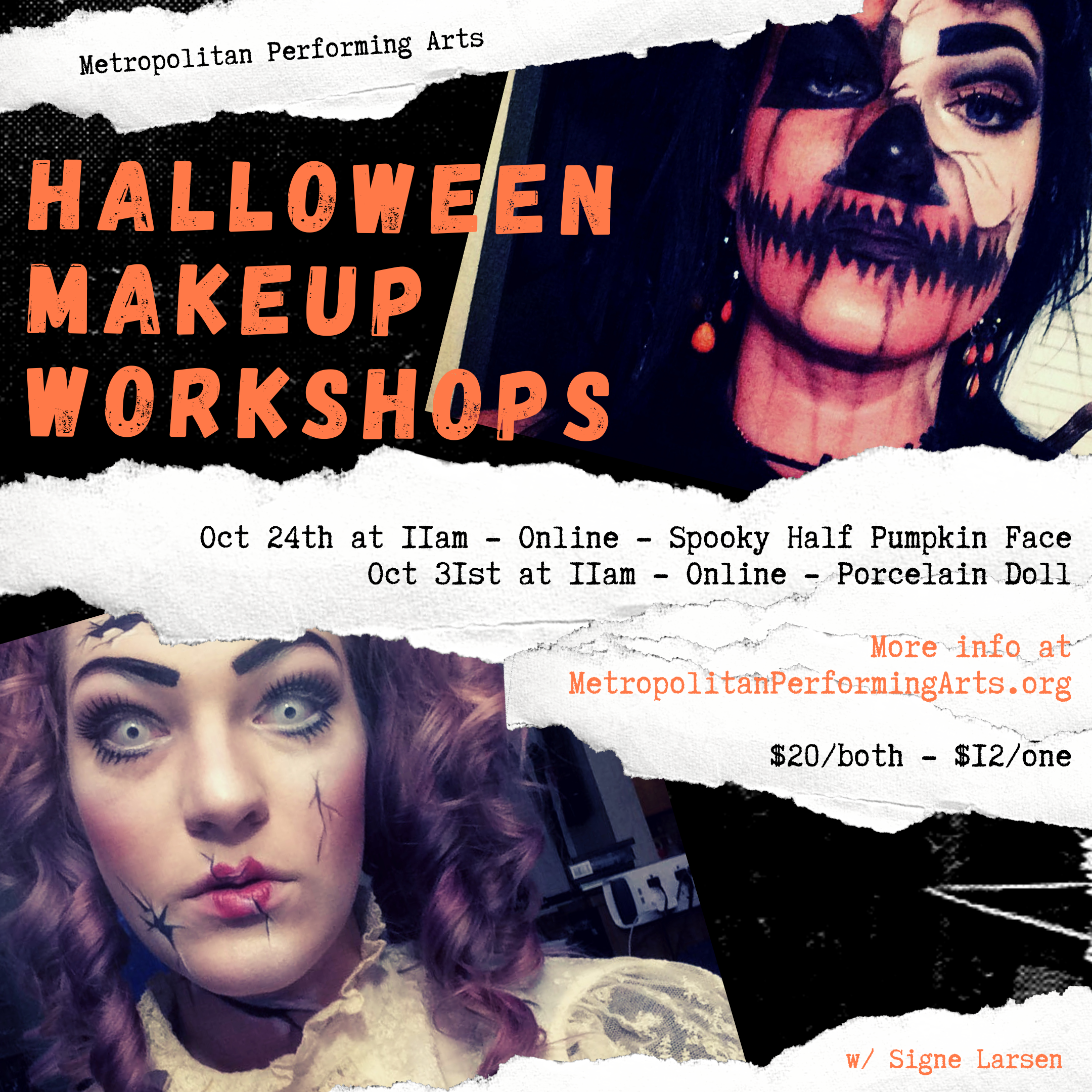 Halloween Makeup by Metropolitan Performing Arts