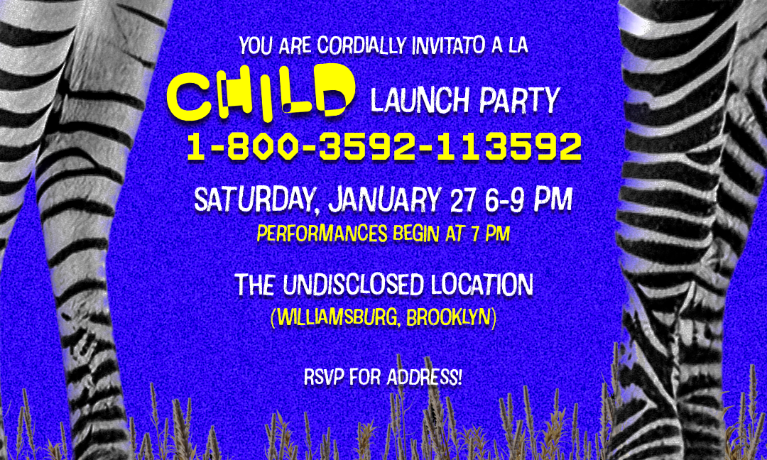 CHILD Launch Party 🦓 background image