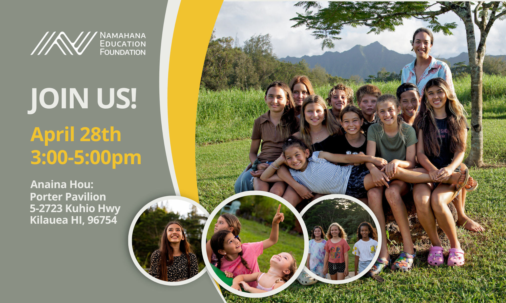 Namahana School April 2024 Community Event background image