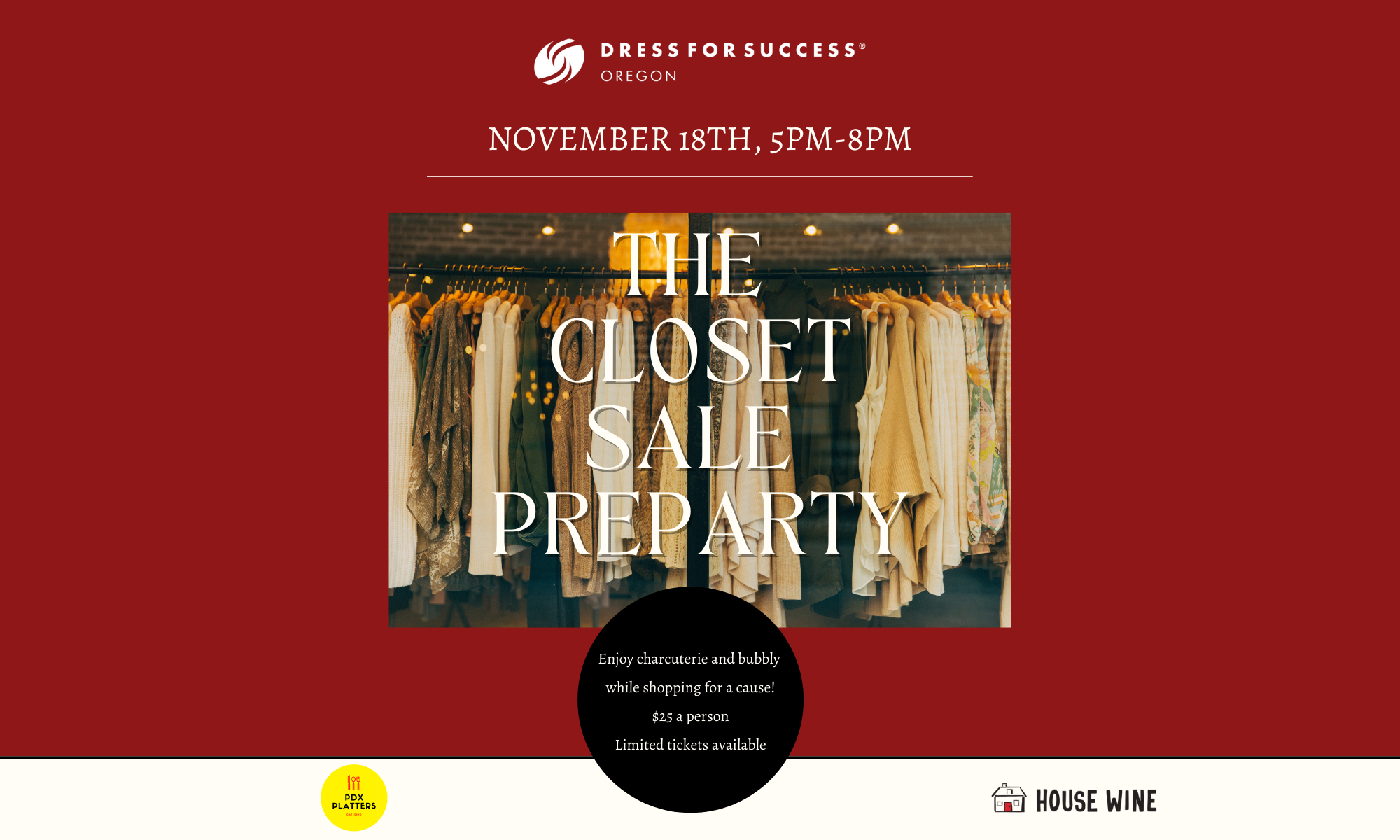 THE CLOSET SALE PREPARTY background image