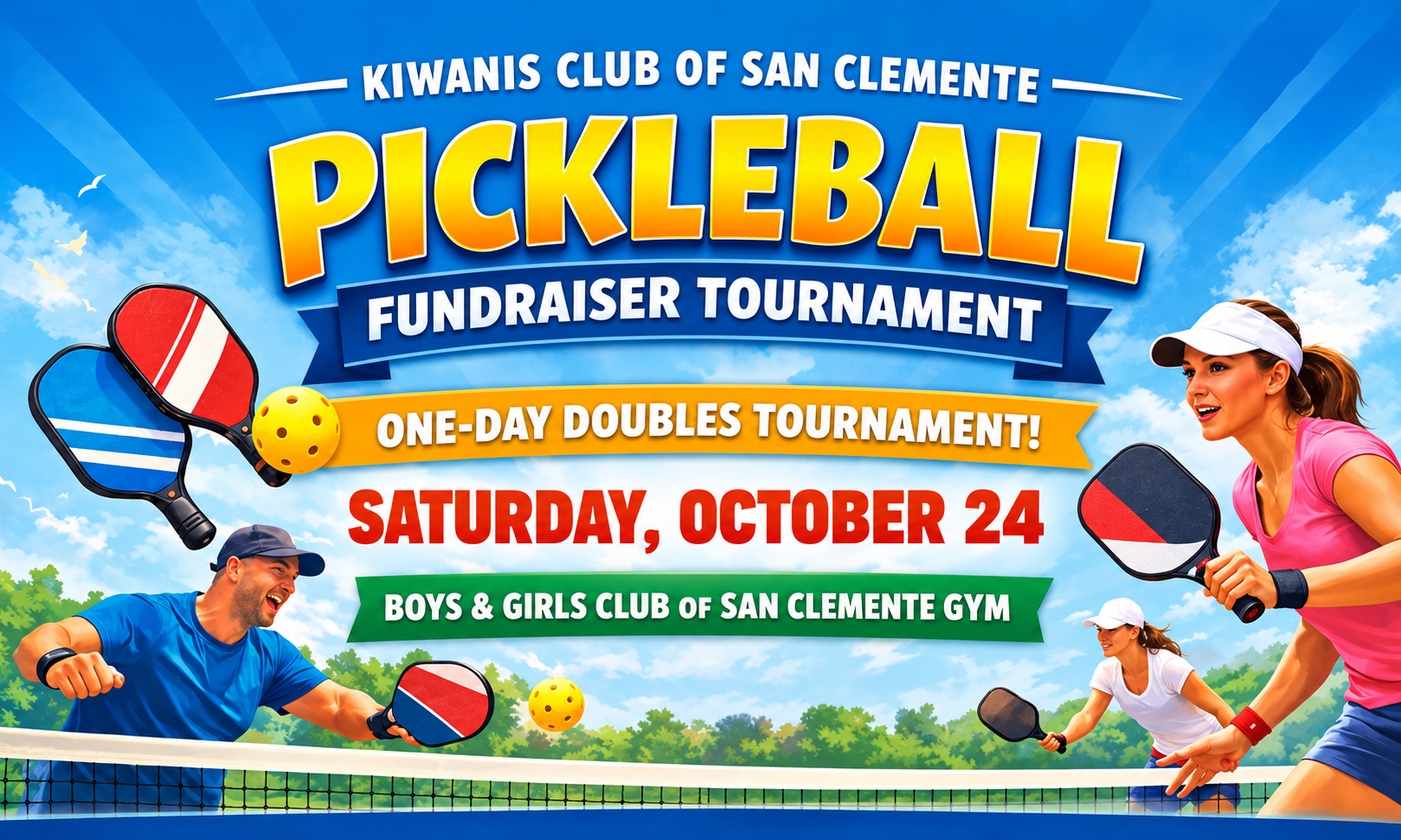 Pickleball Fundraiser background image